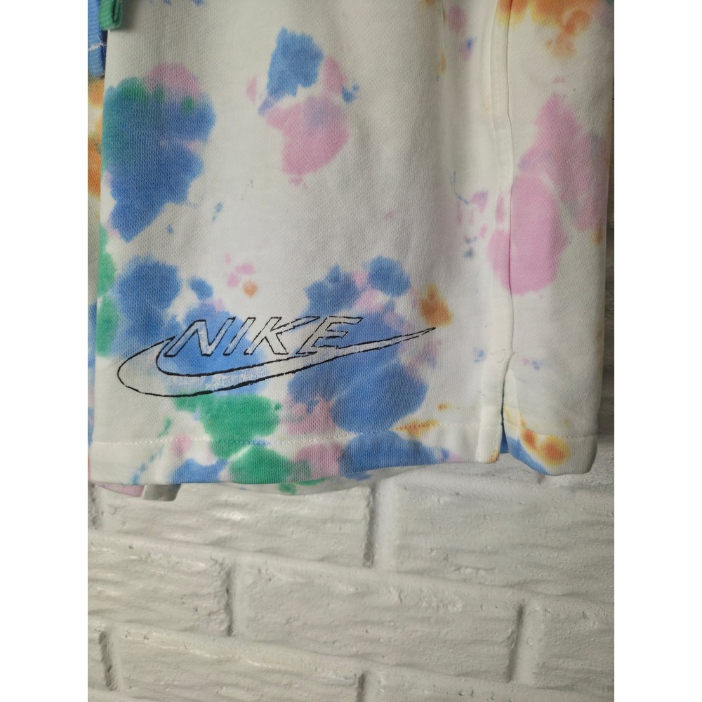 NIKE Fleece shorts Men's size Small Sweat material Standard Fit Watercolors NWT - Picture 2 of 11